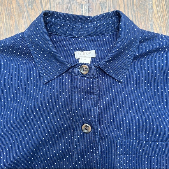 J. Crew Factory Navy Corduroy Shirtdress - Picture 4 of 10